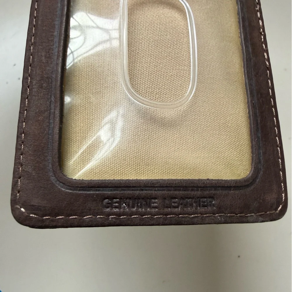 Columbia Dark Brown Leather Money Clip